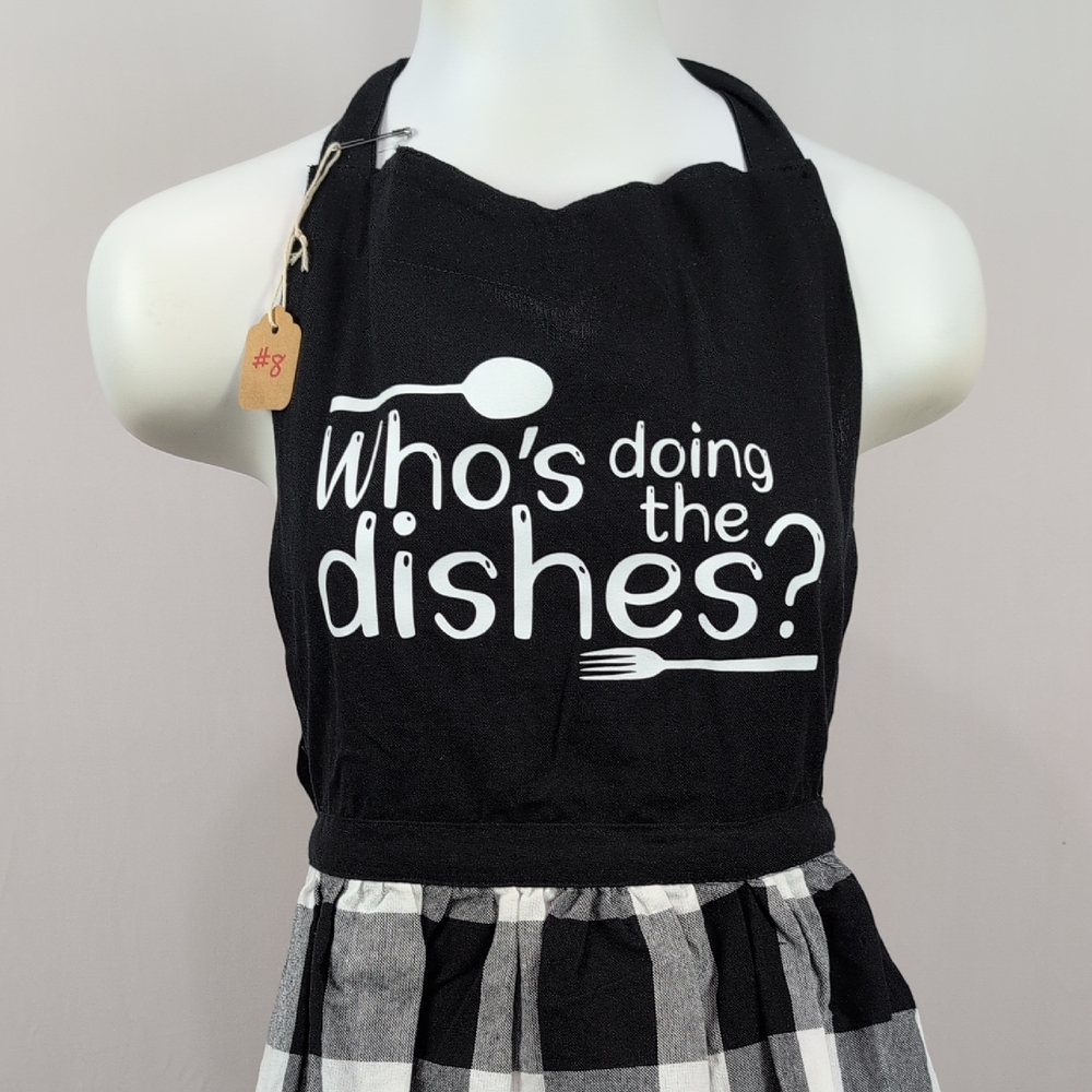 Chic Black and White Apron